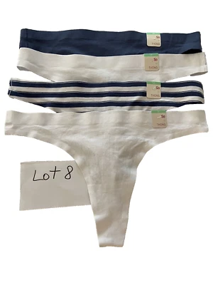 Lot #8 of 4 pc.Juniors' SO Bonded Cotton Thong Panty SO83-005 Multi Color Sz.M - Image 1 of 4