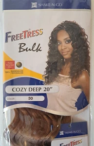 Freetress Bulk Synthetic Hair Braids Cozy Deep Bulk 20" Color 30 Shake-N-Go - Picture 1 of 3