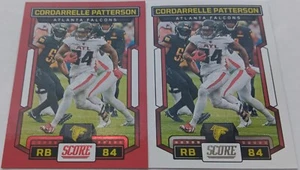 Cordarrelle Patterson ATLANTA FALCONS 2023 SCORE RED VALUE PACK & SILVER Base 39 - Picture 1 of 3