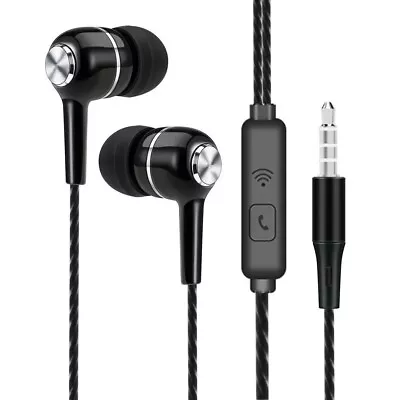 Samsung Galaxy AKG USB C Headphones Stereo Music Sports Earphones Earbuds Black - image 1 of 4