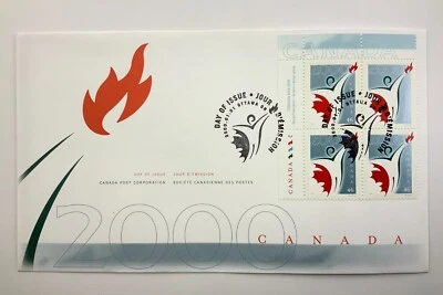 Canada Millennium Partnership Program 2000 46 Cent Stamp Day of Issue FDC DD269 - Image 1 of 4