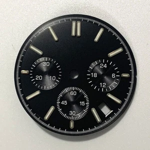 31.8mm Watch Dial Green Luminous Watch for Japanese Quartz VK63 Movement - Picture 1 of 10