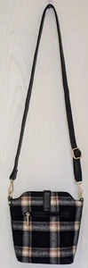 Schultertasche Umhängetasche aus reiner Wolle mit Schottenmuster - Bild 1 von 4