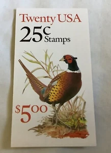 Folleto de estampillas de aves de 25 centavos de USPS (Scott 2283a. BK158) - Imagen 1 de 3