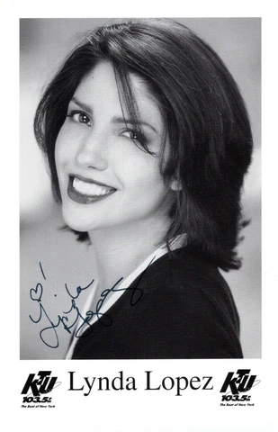 Lynda Lopez DJ Sister of Jennifer Lopez Hand Signed Autograph 4x6 KTU Photo Cover