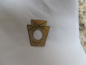LUDWIG PRE SERIAL VINTAGE KEYSTONE DRUM BADGE ORIGINAL,VERY CLEAN 4 YOUR DRUMSET - Picture 1 of 3