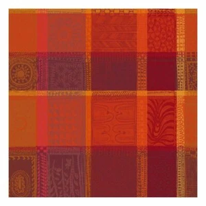 4 Garnier Thiebaut Baumwolle Jacquard Fein French Mille Wachs Ketchup Servietten Neu - Bild 1 von 2