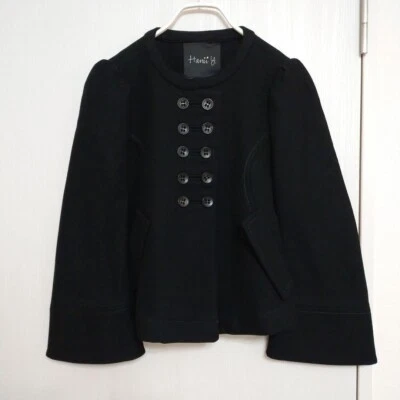 Casaco curto Calven feminino M Hanii Y Na com botão edição limitada modelo raro jaqueta - Imagem 1 de 4