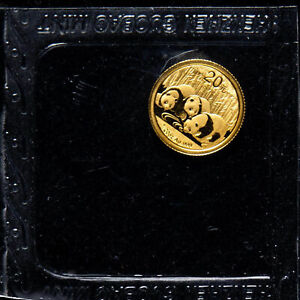 2013 China 20 Yuan 1/20 oz Au.999 Panda Gold Coin