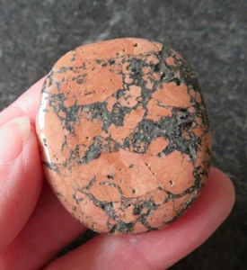 UNGEWÖHNLICHER LUXULLIANIT (21,5 Gramm/41 mm) FLACH/PALMSTEIN (10) HILFT STRESSABBAU - Bild 1 von 7