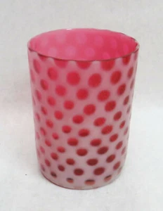 VINTAGE (c.1920) WHELLING WVa HOBNOB PINK ART GLASS HOBBS GLASS COMPANY - Picture 1 of 4