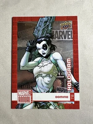 2020-21 Upper Deck Marvel Annual Hologram Domino #78 Lucky 7/21 - Image 1 of 2