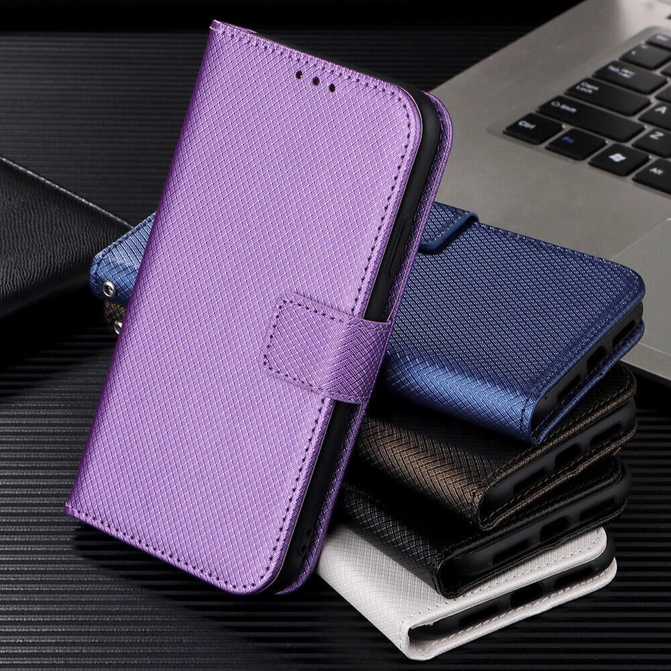Stand Flip Stand Card Wallet Phone Case For Google Pixel 8 7 6 Pro 6A 4A 7A 5G - Image 1 of 4