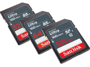 SanDisk Ultra 128GB 64GB 32GB 16GB SD SDHC SDXC Memory Card Lot Class10 100MB/s* - Picture 1 of 11