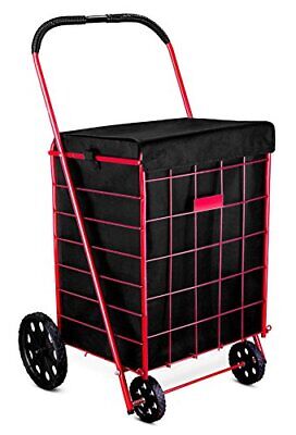 Folding Shopping Cart Liner Rolling Utility Trolley Grocery Basket Waterproof • 13.20$