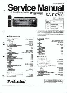 Technics Service Manual für SA-EX 700  Copy - Picture 1 of 1