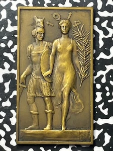 1914 Austria New Year Plaque Lot#OV1231 73x41mm - Picture 1 of 2