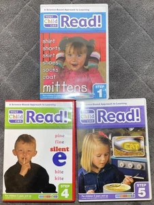 Ihr Kind kann lesen! Schritte 1, 4 & 5 DVD Menge 3 für Kinder 5 Lernen - Bild 1 von 7