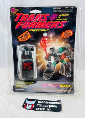 Transformers Original G2 1992 Laser Rod Decepticon Sizzle MISB Sealed - Image 1 of 2