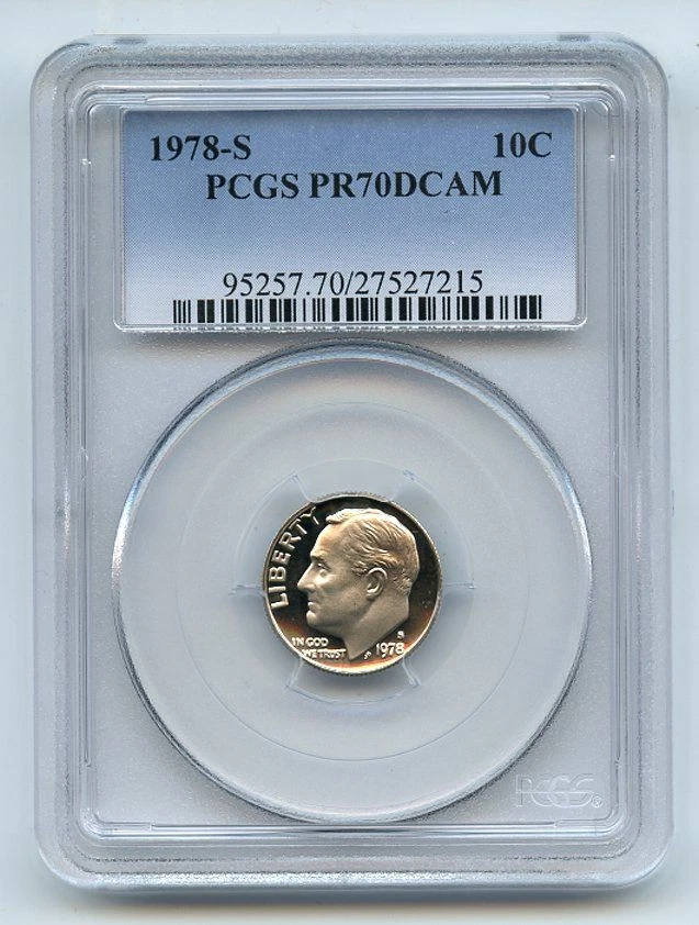1978 S 10C Roosevelt Dime Proof PCGS PR70DCAM - Image 1 of 1