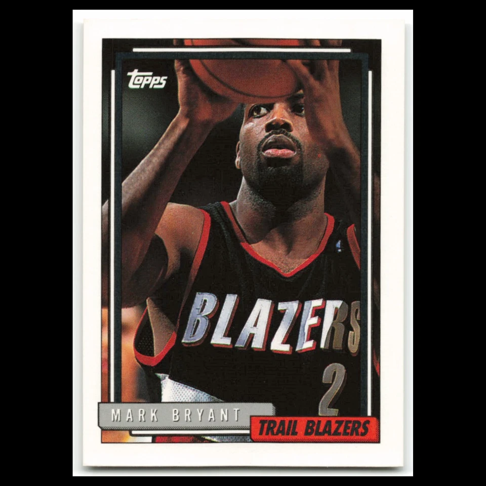 Mark Bryant #235 1992 Topps Portland Trail Blazers Basketball Card NBA NM - Image 1 of 3