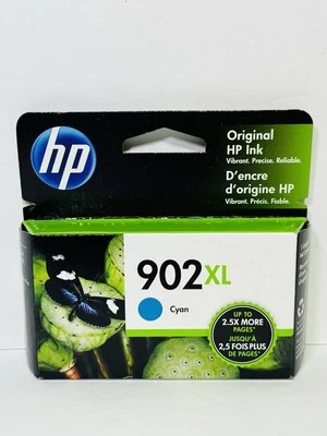 HP 902XL Cyan High Yield Ink Cartridge EXP: 01/2023 - Image 1 of 4