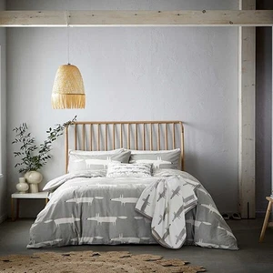 Scion Living Mr Fox Duvet Cover Double Silver - Picture 1 of 2
