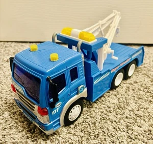 Super Wrecker Police Tow Truck Friction Powered Team Project Light Sounds Toy - Picture 1 of 8