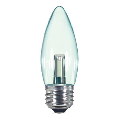 LED Torpedo Blunt Chandelier Prism 1.4W 15W ETC 120V B11 Clear 2700K Warm White - Image 1 of 4