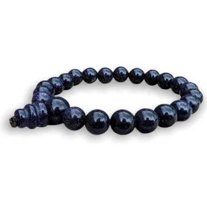 Pulsera Mala Piedra Dorada Azul - Imagen 1 de 12