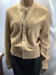 Cárdigan beige Campus para hombre S vintage 211017MGO/OB1 - Imagen 1 de 7