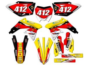 2008-2017 RMZ 450 RICOCHET Yellow Senge Graphics Kit Compatible with Suzuki - Picture 1 of 10