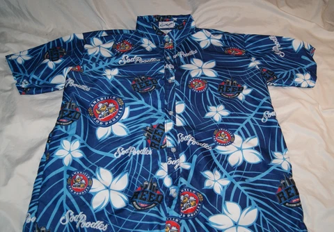 amarillo sod poodles minor league baseball hawaiian shirt mens M medium Cover