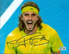 Stefanos Tsitsipas Authentic Signed 8x10 Photo Autographed BAS #BG82301