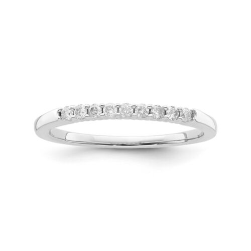 Gift for Mothers Day 10kt White Gold Diamond Ring 1/6 cttw, I2 Clarity, Size 8