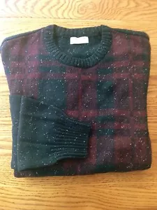Muestra DOCKERS Suéter Cuello Redondo Rojo y Negro a Cuadros Talla M Nueva Muestra - Imagen 1 de 9