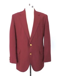 Vtg 70s 80s Haggar Brick Red Boating Golf Blazer Resort Jacket Sportscoat 42 - Picture 1 of 9