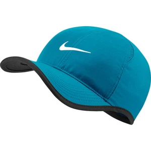 New NIKE Dri-Fit Feather Light Hat Cap Neo Turq/White 679421-425 Running Tennis - Picture 1 of 2