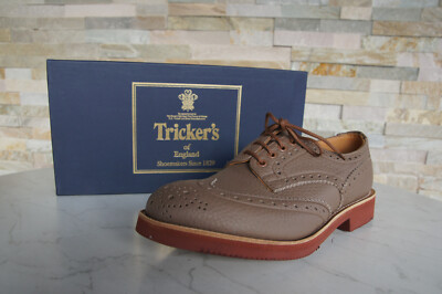 Men 8.5US Tricker'S 5633 Burton Bourton Gum Sole Rare Shoes Model