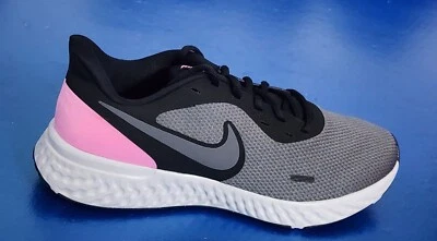 Nike Womens Revolution 5 BQ6715-004 Gray Pink Running Shoes Sneakers Size 11 W - Image 1 of 4