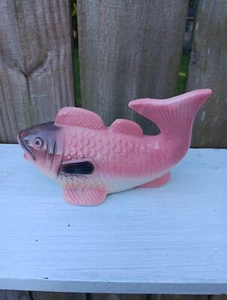 Vintage Heavy Koi Fish Bank - Picture 1 of 10
