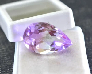 13.80 Ct Certified Shiny Pear Cut Topaz of Pendant & Ring Loose Gemstone T452 - Picture 1 of 6