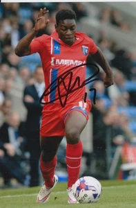 GILLINGHAM HAND SIGNED JERMAINE MCGLASHAN 6X4 PHOTO 1. - Picture 1 of 1
