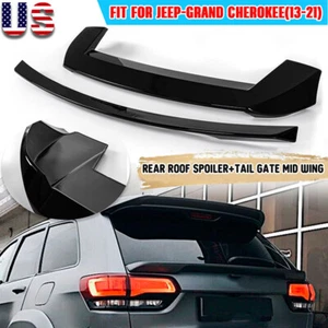 Alerón techo trasero estilo R + puerta trasera ala media para Jeep Grand Cherokee 2013-2021 - Imagen 1 de 8