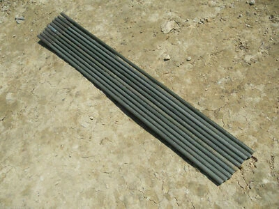 British Army Camouflage Camo Fibreglass Net Support Poles Flag Poles Baskets - Image 1 of 4