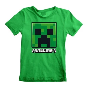 Minecraft Kinder T-Shirt Grün Unisex Creeper Face - Bild 1 von 6