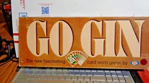 1968 IDEAL GAME-GO GIN-CARD WORD GAME-BOX,INSTRUCTIONS,CARDS,CARD HOLDERS-VINTAG - Picture 1 of 3