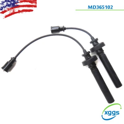 2X Spark Plug Wire Ignition Cable For Mitsubishi Lancer 1.6L 2002-2006 MD365102 - Image 1 of 4