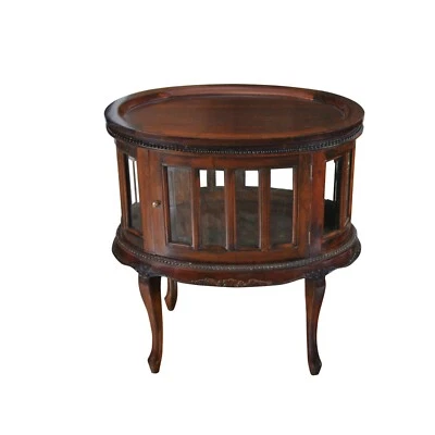 NSI229, Niagara Furniture, Oval Tray Top Mahogany Display Table - Image 1 of 4