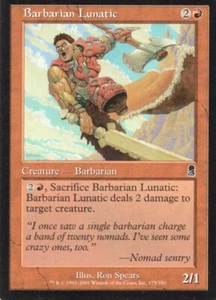 BARBARIAN LUNATIC 175/350 ODYSSEY MTG MAGIC LP (yourdeckbuilder) - Picture 1 of 1